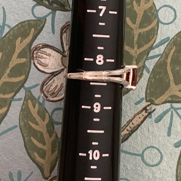 Magnificent Natural Garnet in Sterling (size 8.5) - Picture 8 of 13